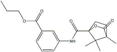 propyl 3-{[(4,7,7-trimethyl-3-oxo-2-oxabicyclo[2.2.1]hept-1-yl)carbonyl]amino}benzoate