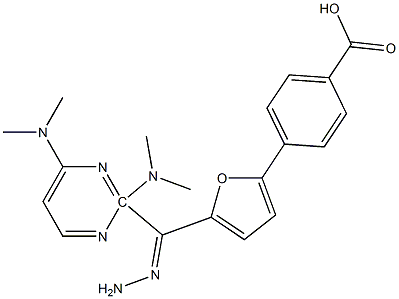 4-(5-{2-[2,6-bis(dimethylamino)-4-pyrimidinyl]carbohydrazonoyl}-2-furyl)benzoic acid