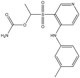 Carbamic acid,[[4-[(3-Methylphenyl)amino]-3-pyridinyl]sulfonyl] ethylester. Structure