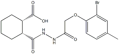 (1S,2R)-2-({2-[2-(2-bromo-4-methylphenoxy)acetyl]hydrazino}carbonyl)cyclohexanecarboxylic acid