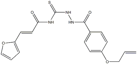 (E)-N-({2-[4-(allyloxy)benzoyl]hydrazino}carbothioyl)-3-(2-furyl)-2-propenamide