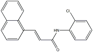 (E)-N-(2-chlorophenyl)-3-(1-naphthyl)-2-propenamide