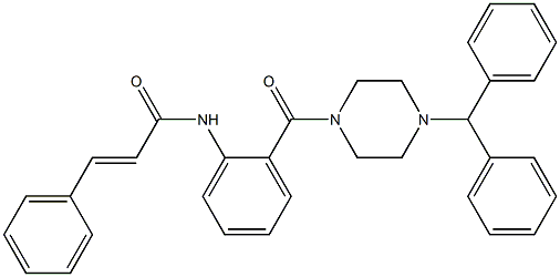 (E)-N-{2-[(4-benzhydryl-1-piperazinyl)carbonyl]phenyl}-3-phenyl-2-propenamide