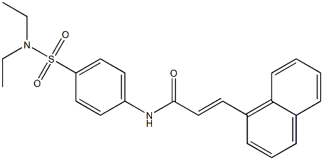 (E)-N-{4-[(diethylamino)sulfonyl]phenyl}-3-(1-naphthyl)-2-propenamide