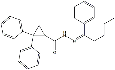 2,2-diphenyl-N'-[(Z)-1-phenylpentylidene]cyclopropanecarbohydrazide