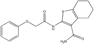 2-[(2-phenoxyacetyl)amino]-4,5,6,7-tetrahydro-1-benzothiophene-3-carboxamide