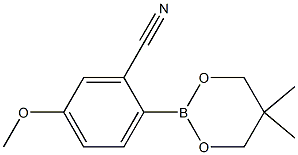 2-(5,5-Dimethyl-1,3,2-dioxaborinan-2-yl)-5-methoxybenzonitrile Structure