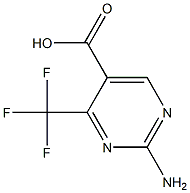 2-氨基-4-三氟甲基嘧啶-5-羧酸 结构式