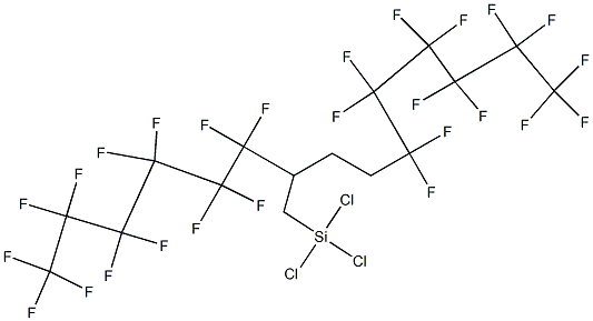 5,5,6,6,7,7,8,8,9,9,10,10,10-tridecafluoro-2-(tridecafluorohexyl)decyltrichlorosilane,95%