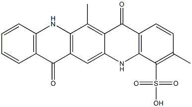 5,7,12,14-Tetrahydro-3,13-dimethyl-7,14-dioxoquino[2,3-b]acridine-4-sulfonic acid