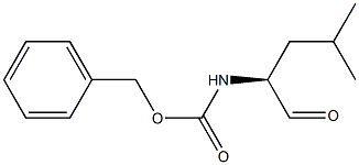 (S)-2-(ベンジルオキシカルボニルアミノ)-4-メチルバレルアルデヒド 化学構造式