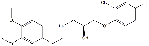 (S)-1-(2,4-Dichlorophenoxy)-3-[[2-(3,4-dimethoxyphenyl)ethyl]amino]-2-propanol