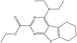 5,6,7,8-Tetrahydro-4-(diethylamino)[1]benzothieno[2,3-d]pyrimidine-2-carboxylic acid ethyl ester