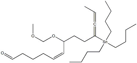 (5Z,10S)-7-(メトキシメトキシ)-10-(トリブチルスタンニル)-5,10,11-トリデカトリエナール 化学構造式