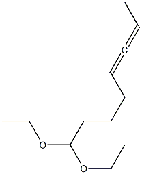 5,6-Octadienal diethyl acetal Structure