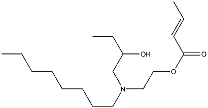 (E)-2-Butenoic acid 2-[N-(2-hydroxybutyl)-N-octylamino]ethyl ester Structure