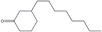 3-オクチルシクロヘキサノン 化学構造式