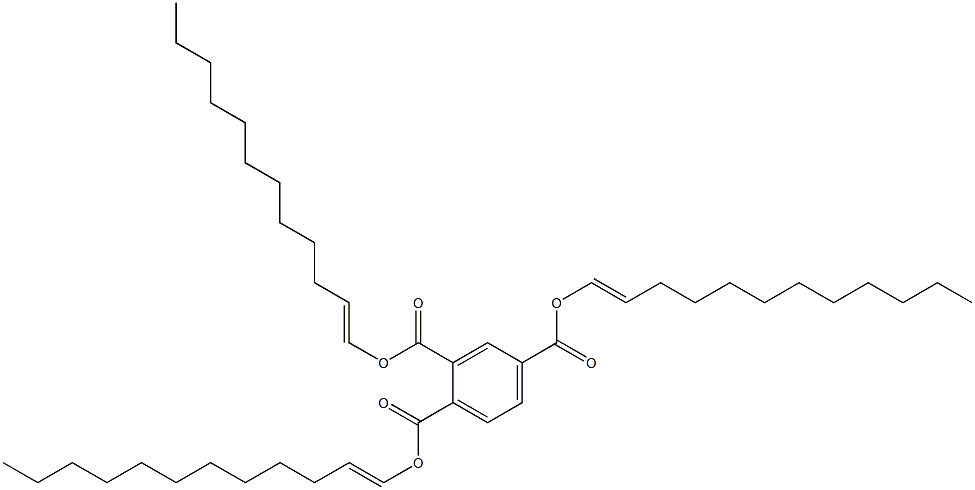 1,2,4-ベンゼントリカルボン酸トリ(1-ドデセニル) 化学構造式