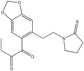 5-(1,2-Dioxobutyl)-6-[2-(2-thioxo-1-pyrrolidinyl)ethyl]-1,3-benzodioxole