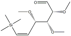 (2R,3R,4S,5Z)-2,3,4-Trimethoxy-6-(trimethylsilyl)-5-hexenal Structure