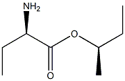 (R)-2-アミノブタン酸(R)-1-メチルプロピル 化学構造式