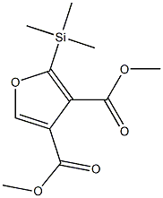 2-(Trimethylsilyl)furan-3,4-dicarboxylic acid dimethyl ester Structure