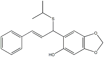 2-(1-Isopropylthio-3-phenyl-2-propenyl)-4,5-methylenedioxyphenol