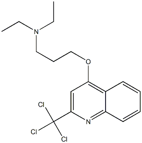 2-Trichloromethyl-4-(3-diethylaminopropoxy)quinoline Structure