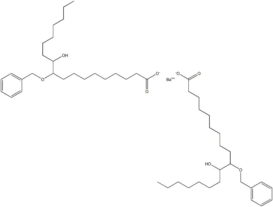 Bis(10-benzyloxy-11-hydroxystearic acid)barium salt