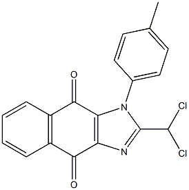 2-(Dichloromethyl)-1-(4-methylphenyl)-1H-naphth[2,3-d]imidazole-4,9-dione