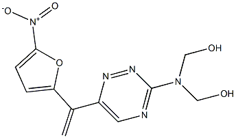 3-Bis(hydroxymethyl)amino-6-[1-(5-nitro-2-furyl)vinyl]-1,2,4-triazine