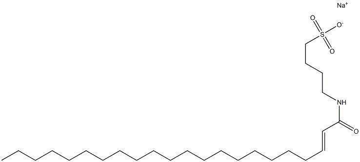4-[(1-オキソ-2-ドコセン-1-イル)アミノ]-1-ブタンスルホン酸ナトリウム 化学構造式
