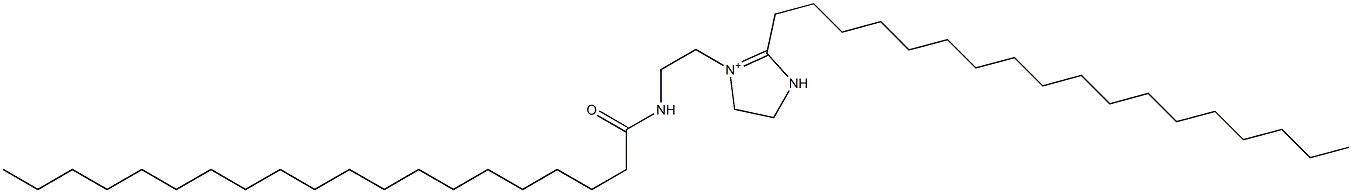 1-[2-(イコサノイルアミノ)エチル]-2-オクタデシル-1-イミダゾリン-1-イウム 化学構造式