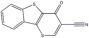 4-オキソ-4H-チオピラノ[3,2-b][1]ベンゾチオフェン-3-カルボニトリル 化学構造式