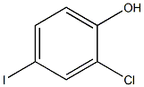 2-クロロ-4-ヨードフェノール 化学構造式