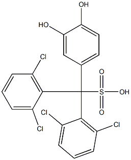 Bis(2,6-dichlorophenyl)(3,4-dihydroxyphenyl)methanesulfonic acid