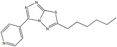 6-Hexyl-3-(4-pyridinyl)-1,2,4-triazolo[3,4-b][1,3,4]thiadiazole