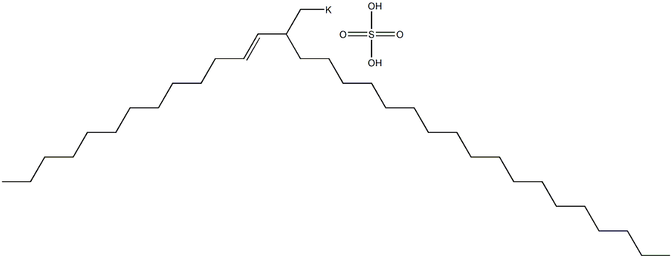 Sulfuric acid 2-(1-tridecenyl)icosyl=potassium ester salt