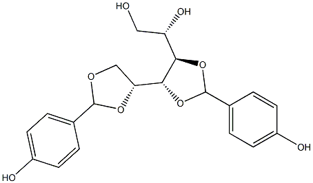 3-O,4-O:5-O,6-O-Bis(4-hydroxybenzylidene)-D-glucitol