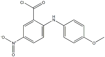 2-(p-アニシジノ)-5-ニトロベンゾイルクロリド 化学構造式