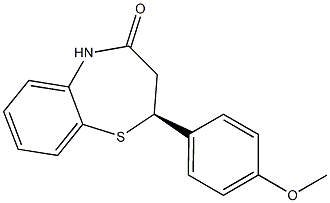 (2S)-2,3-Dihydro-2-(4-methoxyphenyl)-1,5-benzothiazepin-4(5H)-one