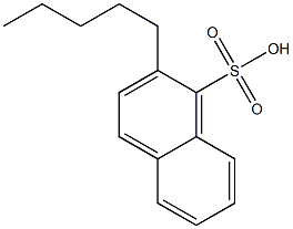 2-ペンチル-1-ナフタレンスルホン酸 化学構造式