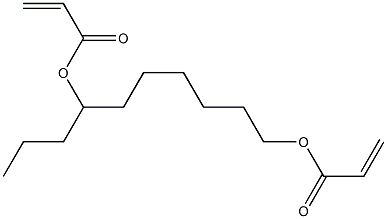 1,7-デカンジオールジアクリラート 化学構造式