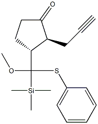 (2S,3R)-2-(2-Propyn-1-yl)-3-[methoxy(phenylthio)(trimethylsilyl)methyl]cyclopentanone