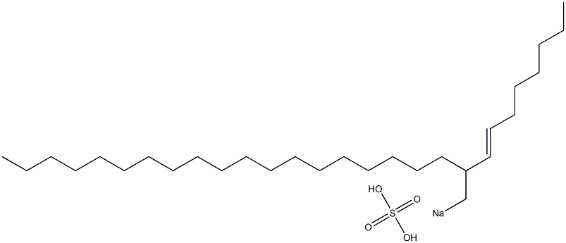 Sulfuric acid 2-(1-octenyl)henicosyl=sodium ester salt