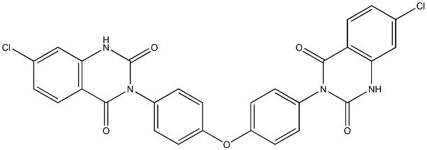 3,3'-[Oxybis(4,1-phenylene)]bis[7-chloroquinazoline-2,4(1H,3H)-dione] Structure