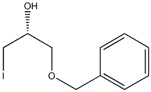[R,(-)]-1-(ベンジルオキシ)-3-ヨード-2-プロパノール 化学構造式