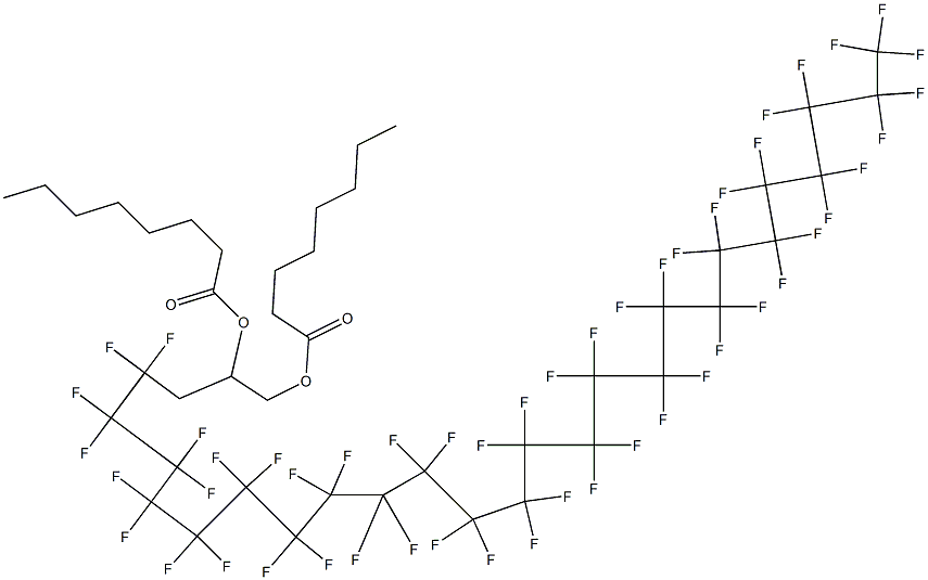 Dioctanoic acid 3-(henpentacontafluoropentacosyl)propane-1,2-diyl ester