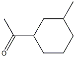 1-アセチル-3-メチルシクロヘキサン 化学構造式