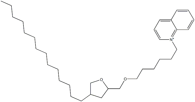 1-[6-((Tetrahydro-4-tetradecylfuran)-2-ylmethoxy)hexyl]quinolinium